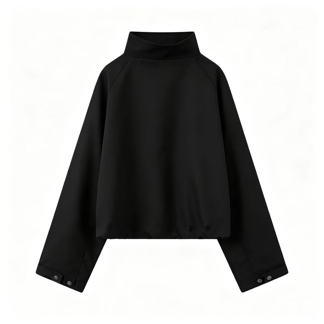 Damen Kurzer Funktions‑Blouson mit hohem Stehkragen und Kordelzugsaum Drune