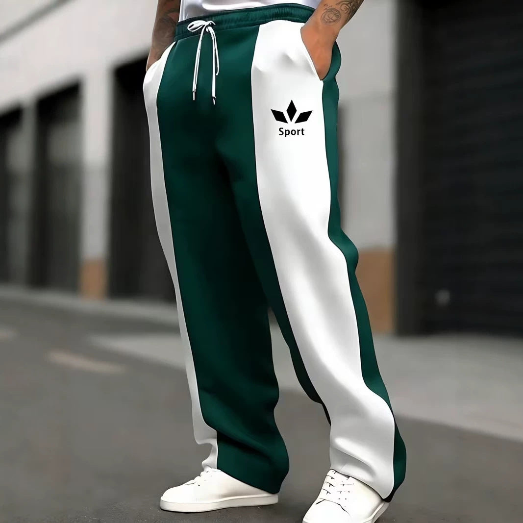 Herren Sportliche Jogginghose mit seitlichen Streifen Drune