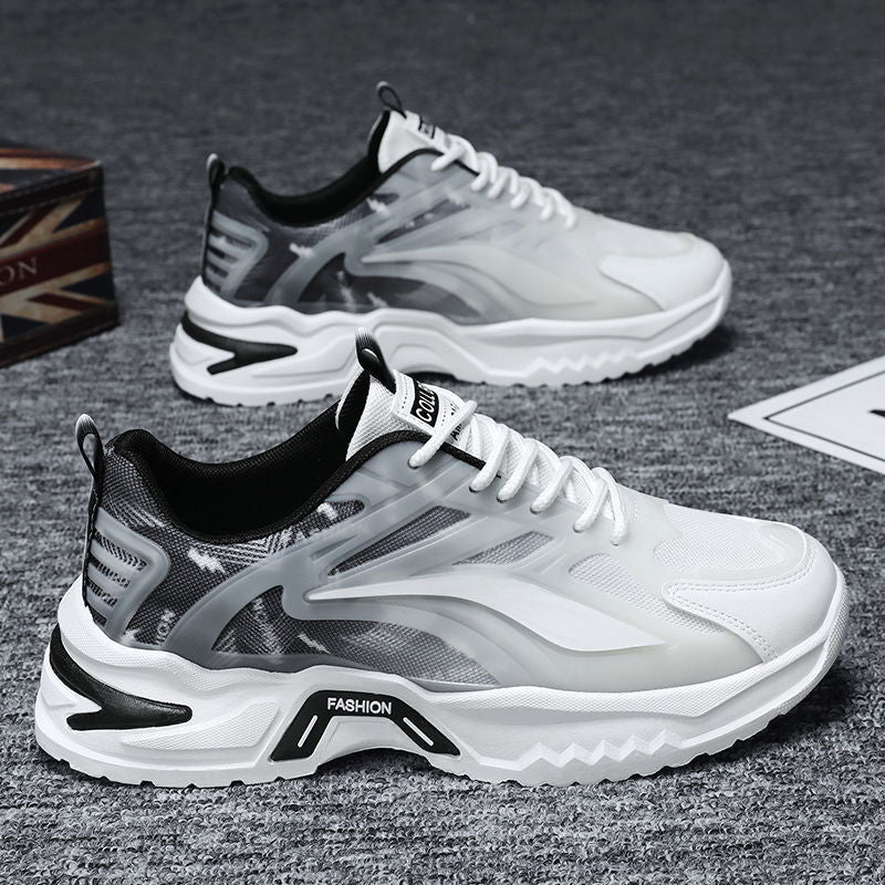 Damen Sportliche Freizeitsneakers mit atmungsaktiver Netzstruktur und dämpfender Sohle Drune