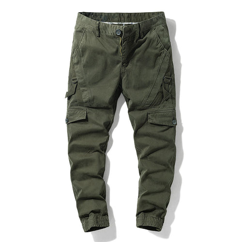 Herren Cargo-Jogginghose mit elastischem Beinabschluss und Multifachtaschen Drune