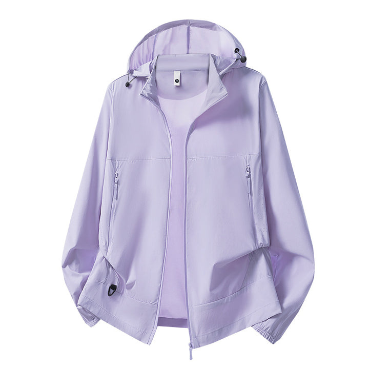 Herren Leichte Softshell-Übergangsjacke mit Kapuze, wind- und wasserabweisender Hülle & verstellbarem Kordelsaum Drune