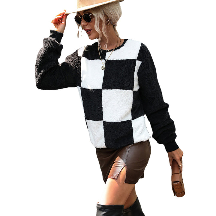 Damen Pullover mit grafischem Muster Drune