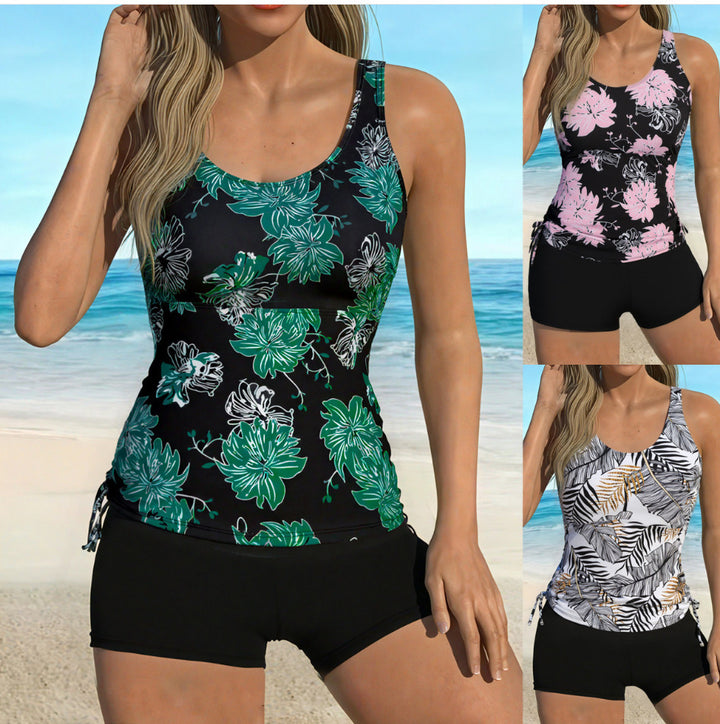 Damen Tankini-Set mit floralen Akzenten und komfortablem Design Drune