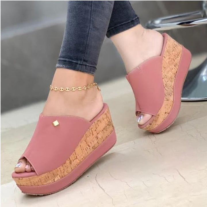 Damen Komfortable Keilschuhe mit elegantem Design und hochwertiger Korksohle Drune