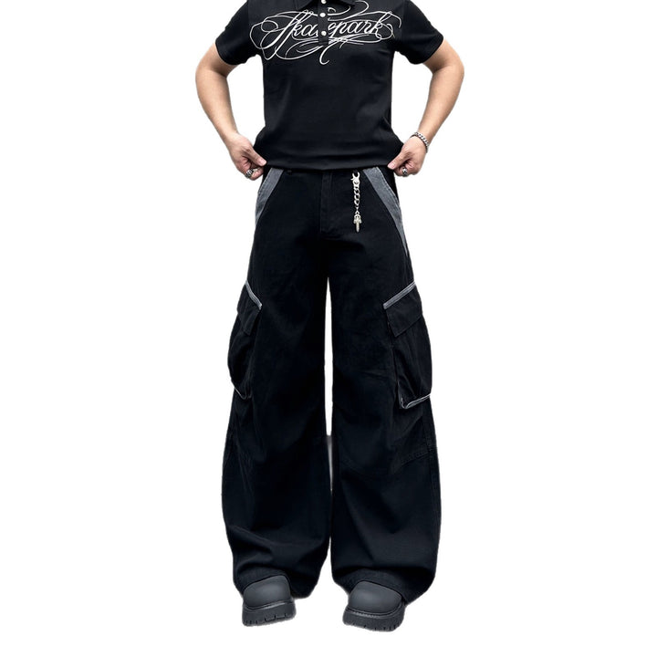 Herren Modische Baggy Cargo-Hose Drune