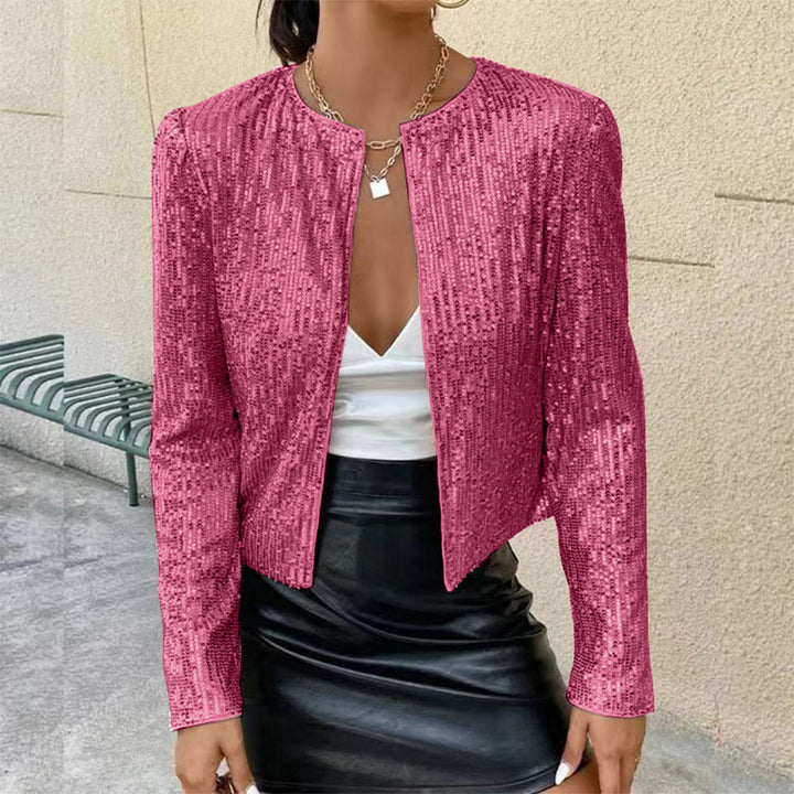 Damen Glitzernde Strickjacke Drune