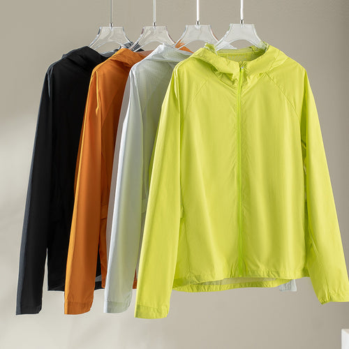 Damen Leichte Kapuzen‑Windjacke aus Ripstop‑Mikrofaser mit durchgehendem Reißverschluss Drune