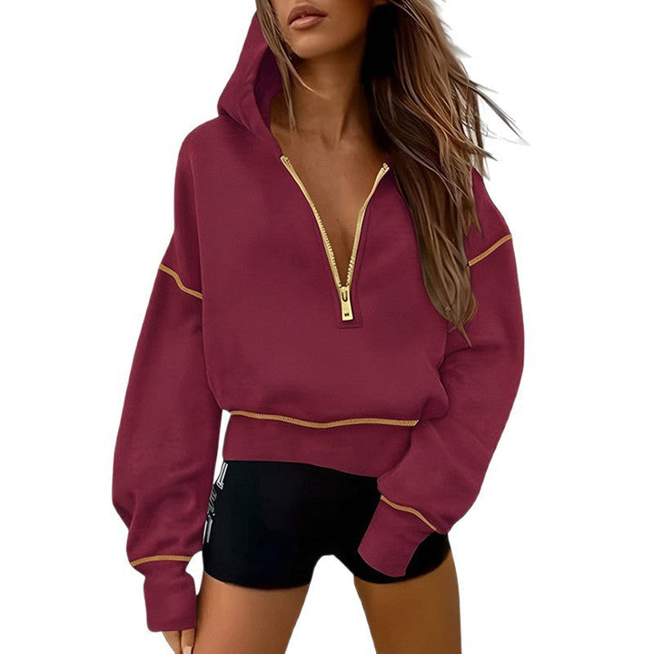 Damen Sportliche Kapuzenpullover Drune