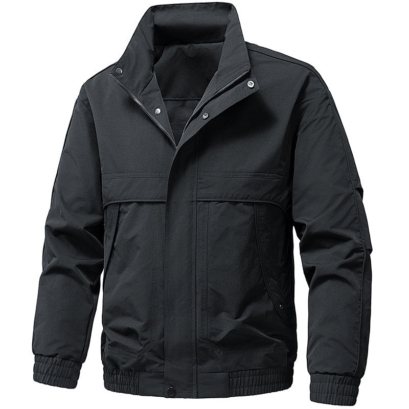 Herren technische Kapuzen-Softshelljacke mit verstellbarer Kapuze und Utility-Taschen Drune