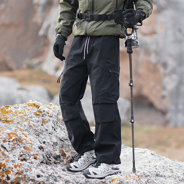 Herren Robuste wasserabweisende Trekkinghose mit Cargo-Taschen Drune