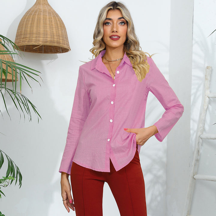 Damen Elegantes und lässiges Blusenoberteil mit kurzen Ärmeln Drune