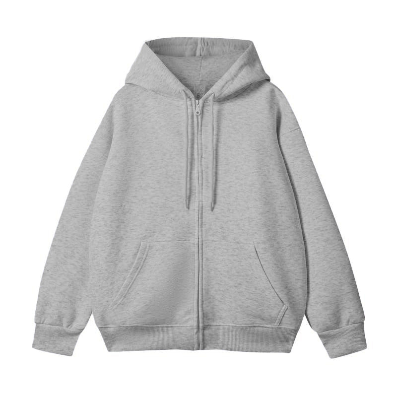 Unisex Oversize-Kapuzenjacke mit durchgehendem Reißverschluss und Kängurutasche Drune
