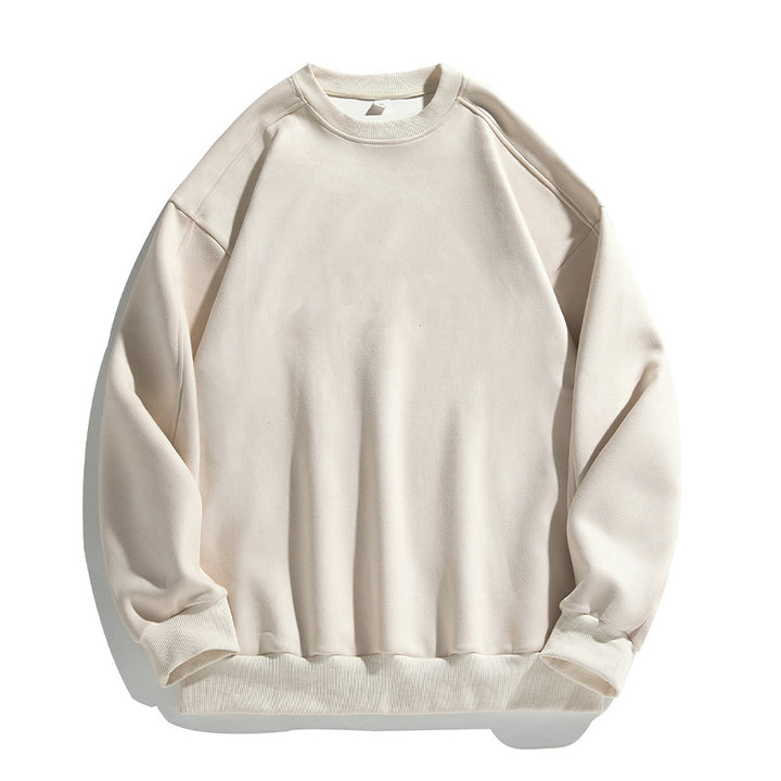 Unisex Puristisches Oversize-Rundhals-Sweatshirt mit Drop-Shoulder und gebürstetem Innenfutter Drune