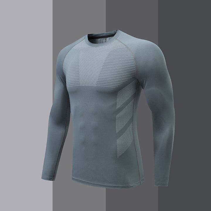 Herren Kompressions-Langarm-Sportshirt Drune