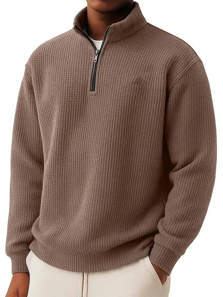 Herren Hochwertiger Pullover mit Reißverschluss Drune