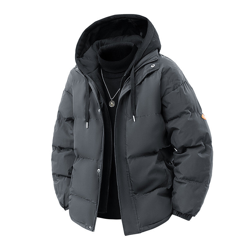 Herren Gepolsterte Wintersteppjacke mit integrierter Kapuzen-Innenlage und winddichter Thermofüllung Drune