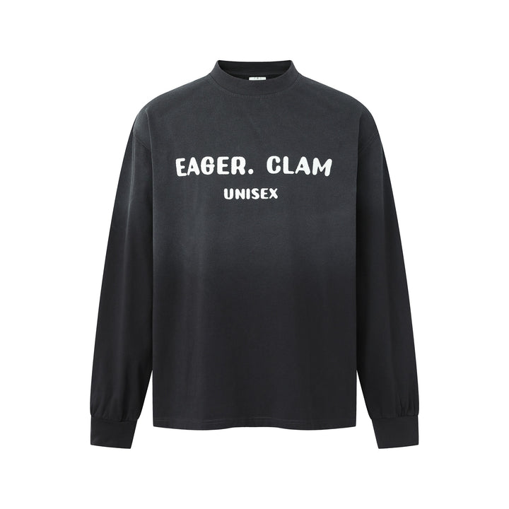 Unisex Oversize-Sweatshirt mit Mockkragen und Statement-Print Drune