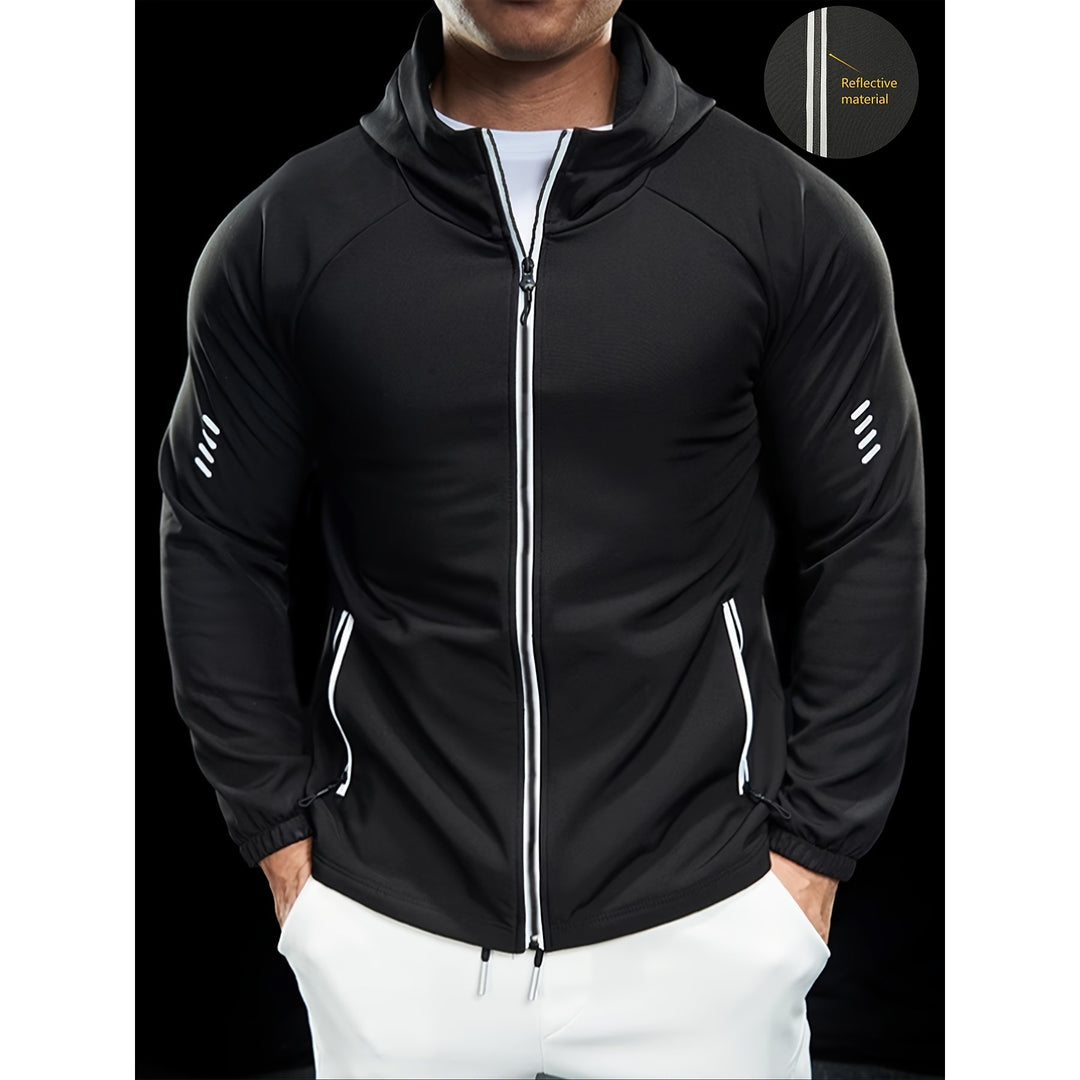 Herren Sportliche Übergangsjacke mit Reißverschlusstaschen Drune