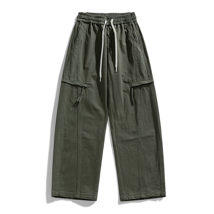 Herren Weite Cargo-Jogginghose im Baggy‑Schnitt mit Kordelbund & Mehrfachtaschen Drune