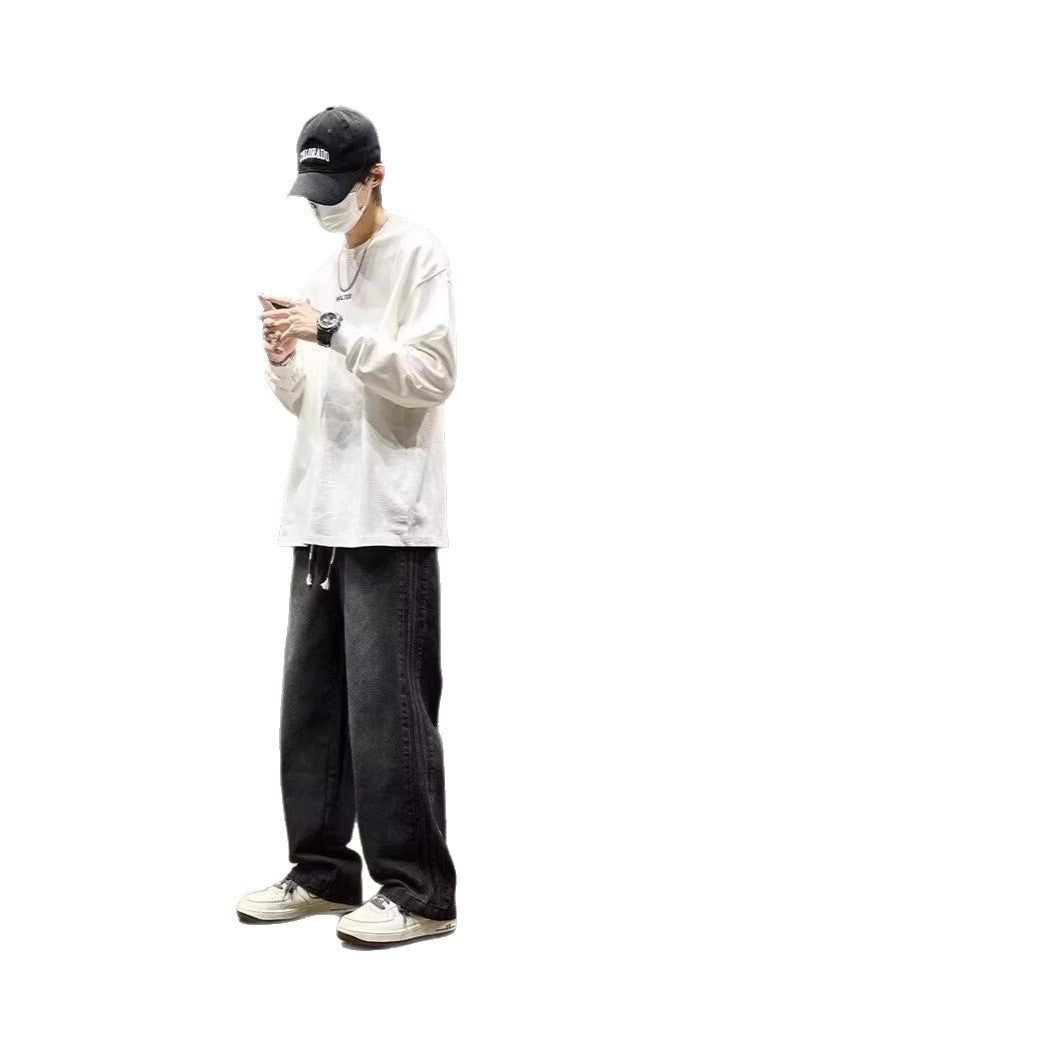 Herren Weit geschnittene Jeans mit seitlichen Nähten Drune