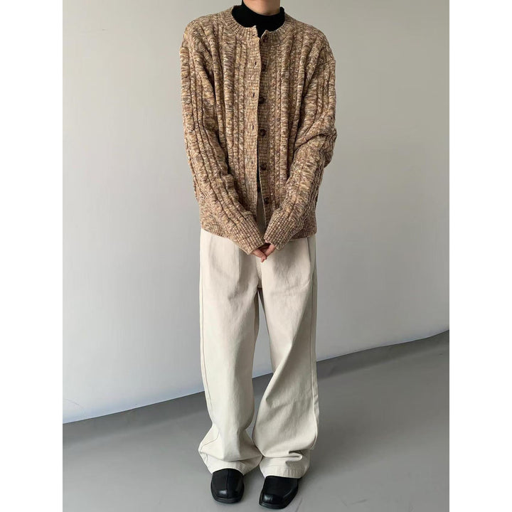 Damen Modische Strickjacke mit Knopfdetails Drune