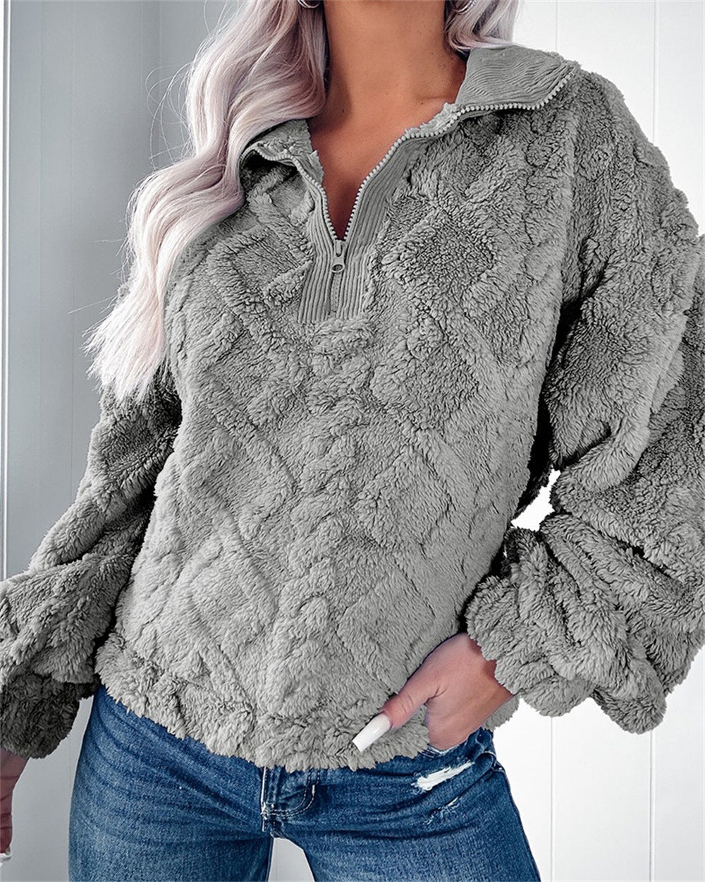 Damen kuscheliger Pullover Drune