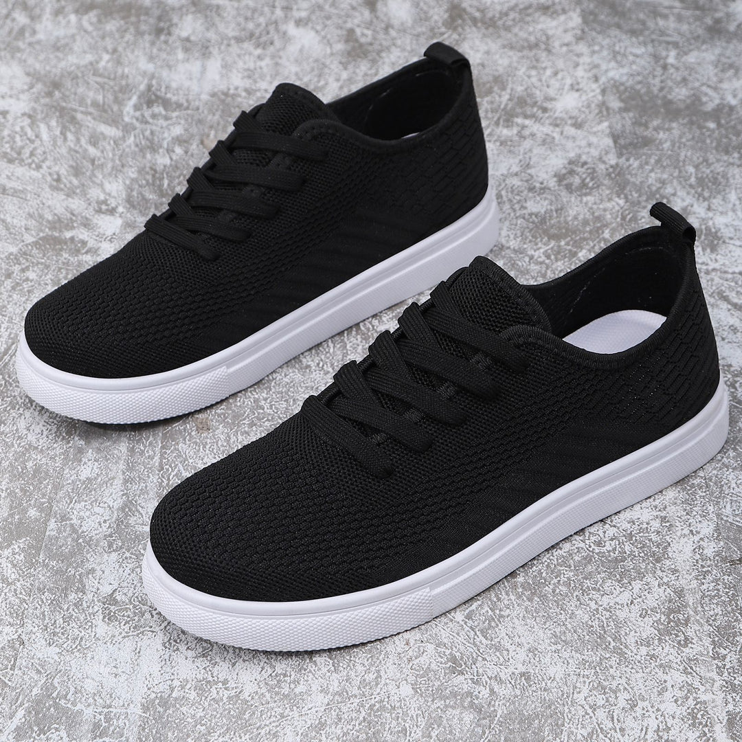 Damen nan leichter Strick-Slip-On Sneaker mit elastischem Sockeneinstieg, atmungsaktivem 3D-Gestrick und dämpfender Leichtsohle Drune