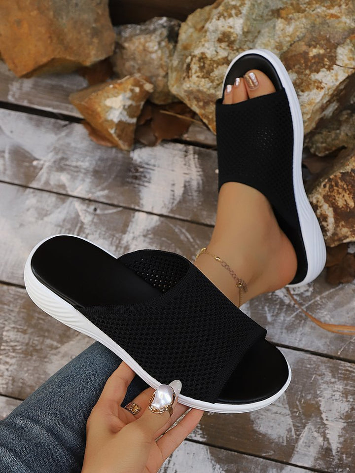 Damen Wellness-Sandalen mit atmungsaktivem Mesh-Obermaterial und rutschfester Sohle Drune