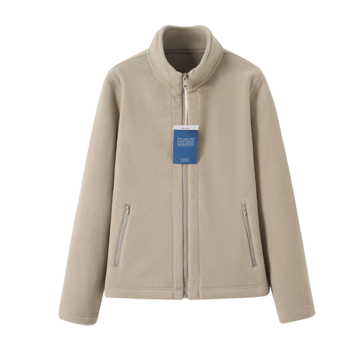 Damen Fleecejacke mit hochschließendem Kragen und seitlichen Reißverschlusstaschen Drune