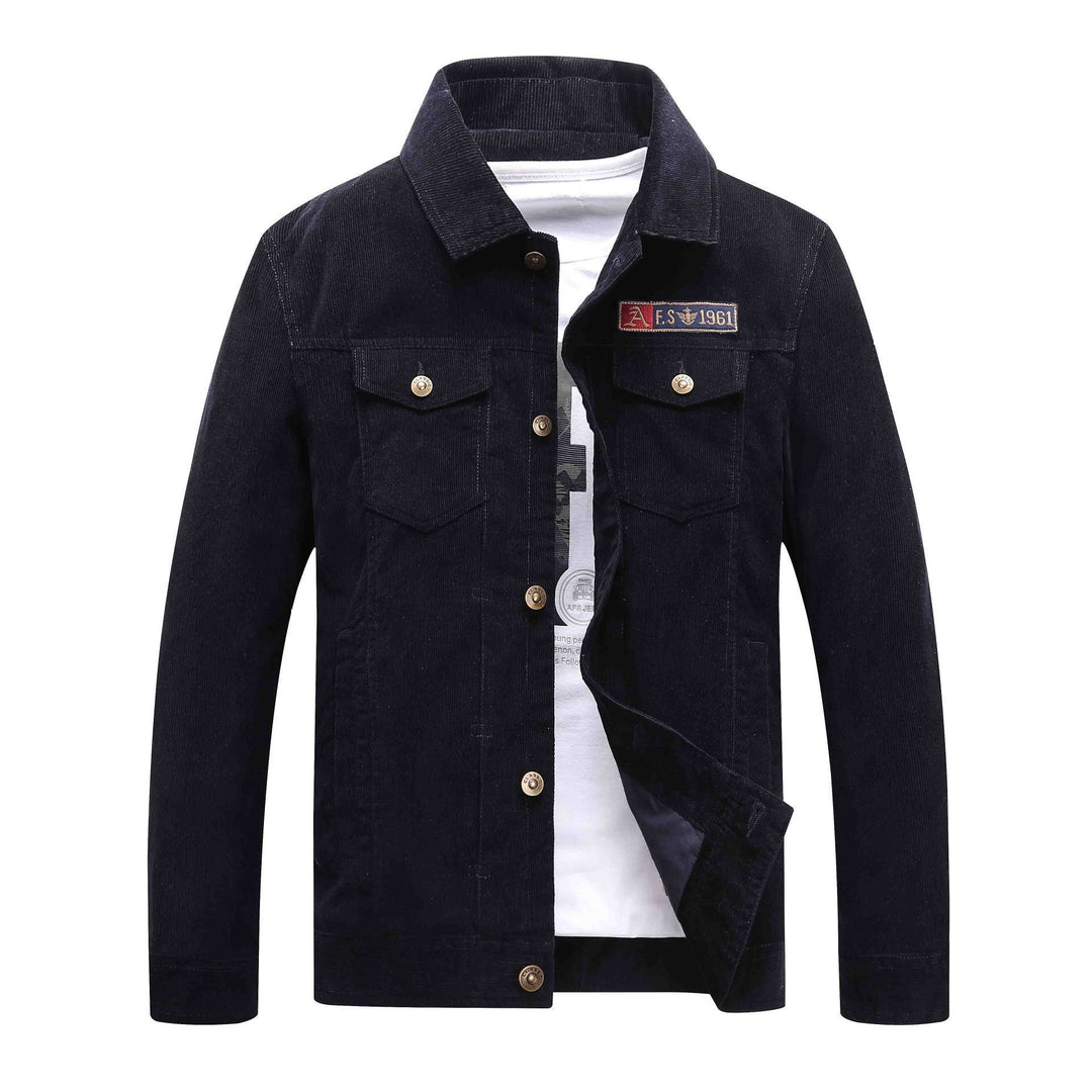Herren Trucker-Cordjacke mit Teddyfutter und aufgesetzten Brusttaschen Drune