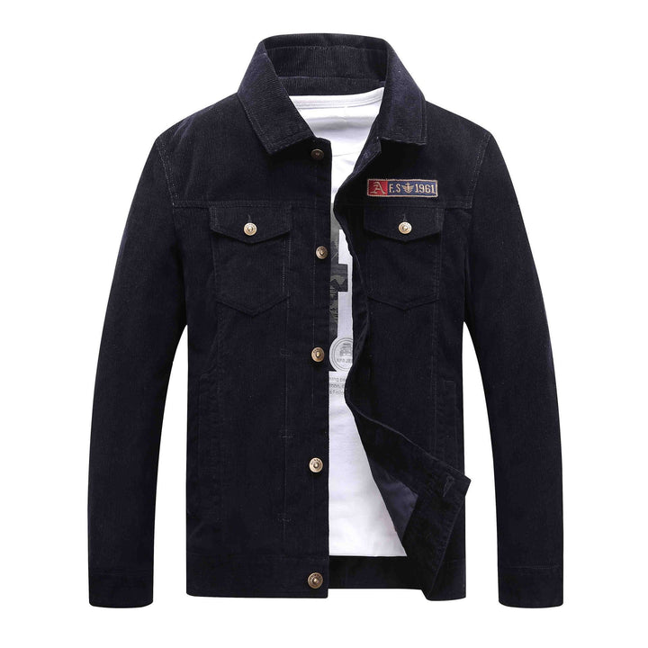 Herren Trucker-Cordjacke mit Teddyfutter und aufgesetzten Brusttaschen Drune