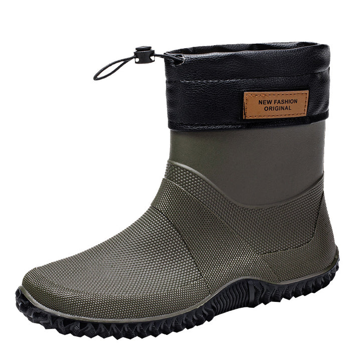 Herren Funktionale wasserdichte Ankle-Gummistiefel mit verstellbarem Bündchen Drune