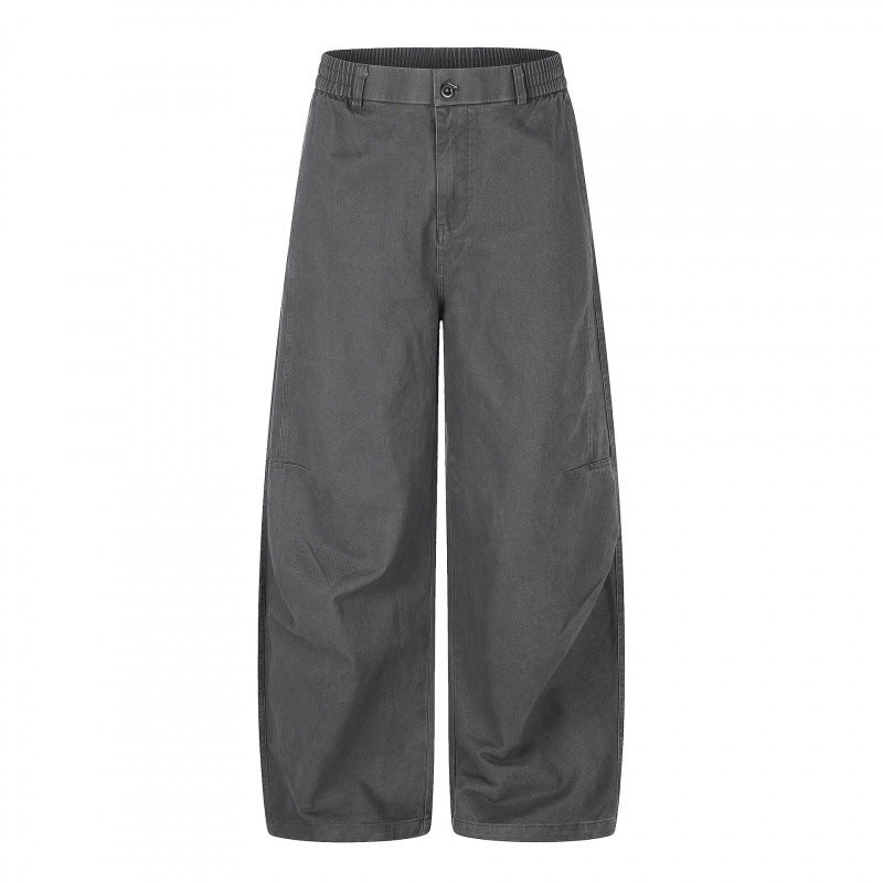 Damen Weite Culotte-Hose mit hohem Bund, elastischem Einsatz und Utility‑Nähten Drune