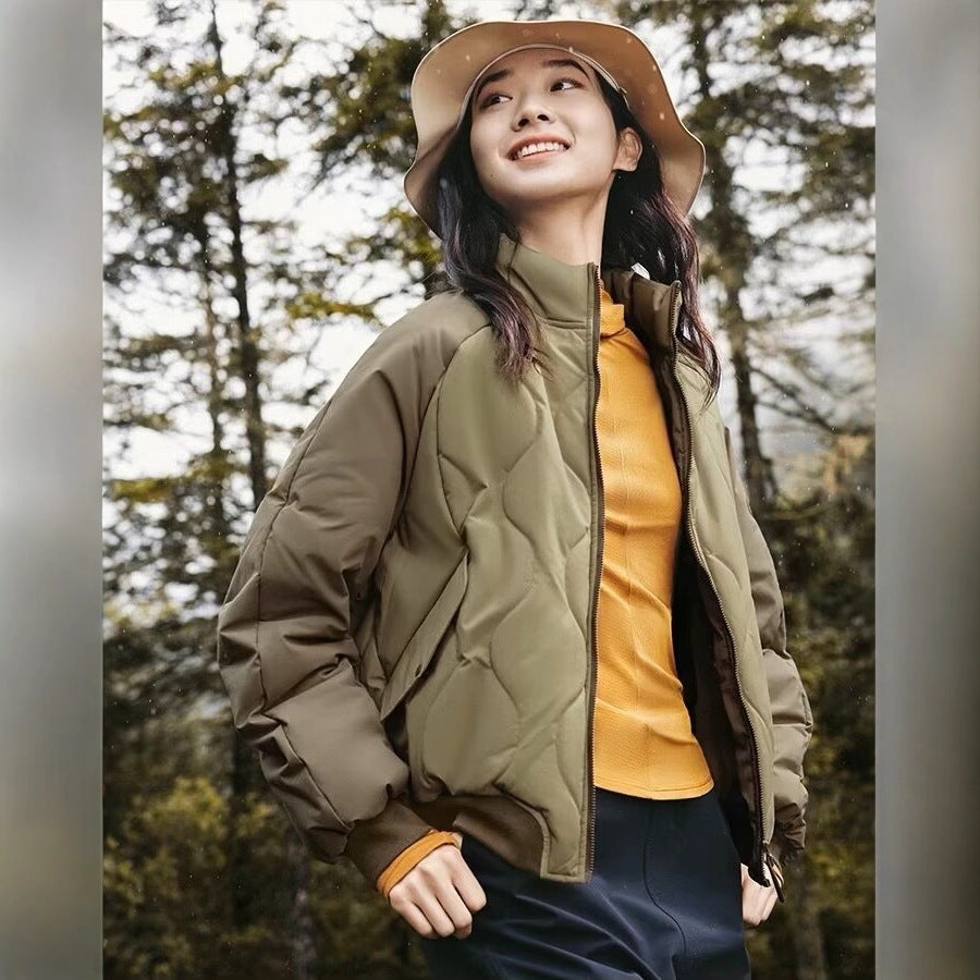 Damen Steppjacke im sportlichen Design mit hohem Kragen und elastischen Bündchen Drune