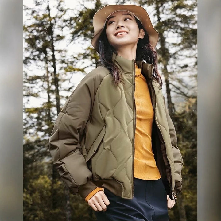 Damen Steppjacke im sportlichen Design mit hohem Kragen und elastischen Bündchen Drune