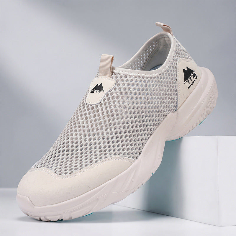 Unisex Atmungsaktive Mesh-Slipper mit gedämpfter Profilsohle Drune