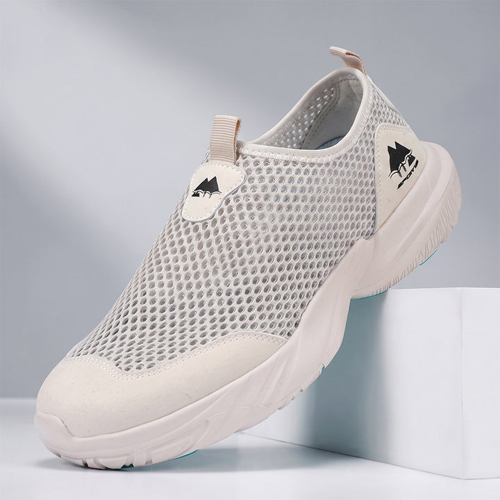 Unisex Atmungsaktive Mesh-Slipper mit gedämpfter Profilsohle Drune