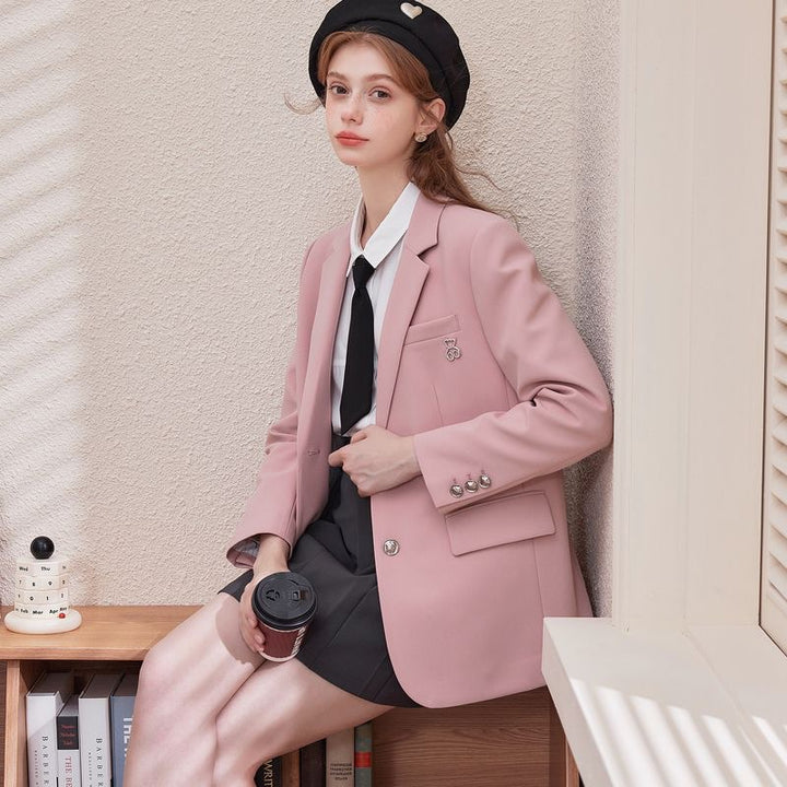 Damen Modischer Blazer im Stil eines Sakko Drune