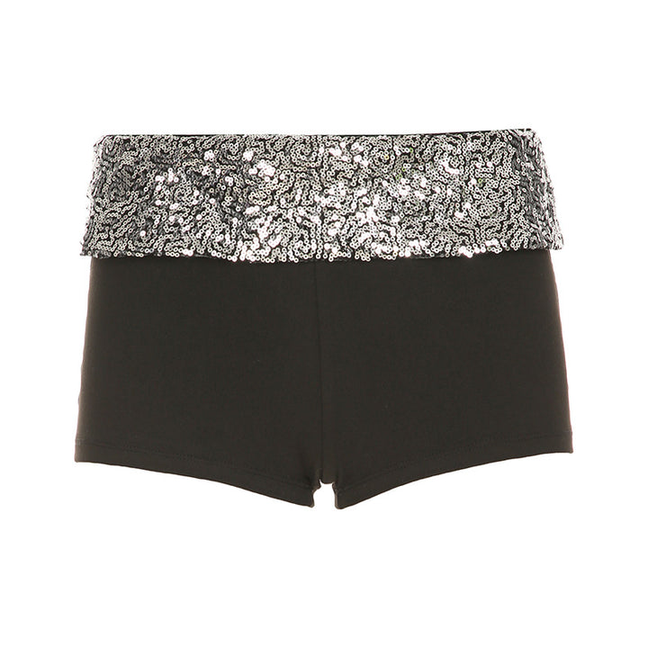 Damen Pailletten-Minikleid mit Leopardenmuster und verstellbaren Spaghettiträgern Drune