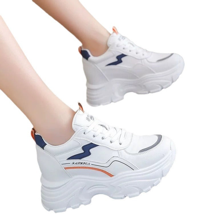 Damen Chunky Sneakers mit atmungsaktivem Obermaterial und dämpfender Laufsohle Drune