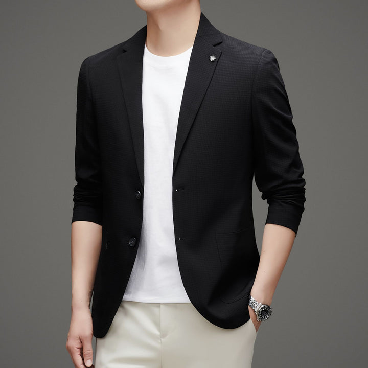 Herren eleganter Blazer mit modernem Schnitt und praktischen Taschen Drune