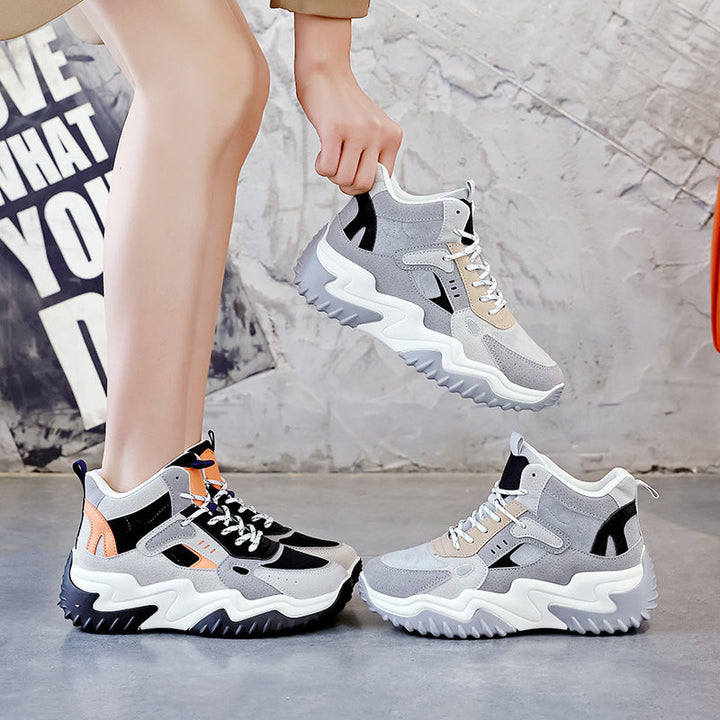 Damen Hohe Sneakers mit wärmendem Innenfutter und strukturiertem Design Drune