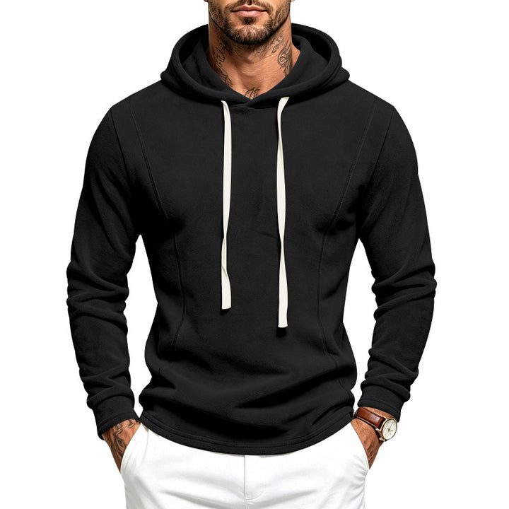 Herren Fleece-Hoodie mit Kapuze und verstellbarem Saum Drune