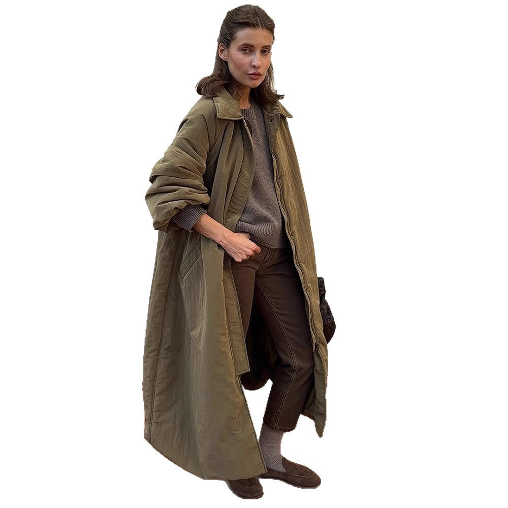 Damen Oversized Steppjacke mit elegantem Schnitt und praktischen Taschen Drune