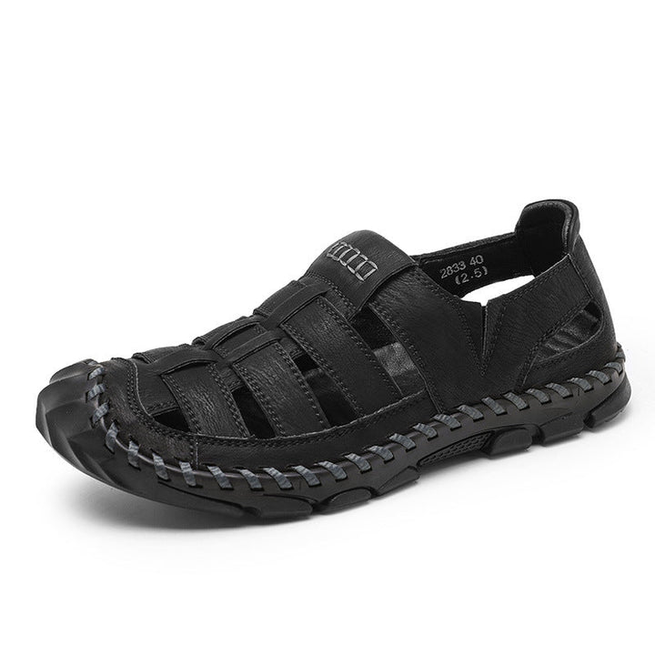 Herren Sandalen mit atmungsaktiven Riemen und rutschfester Sohle Drune
