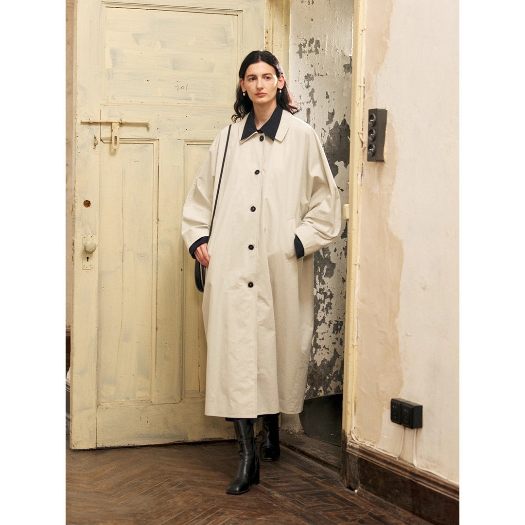 Damen Oversized Trenchcoat Drune