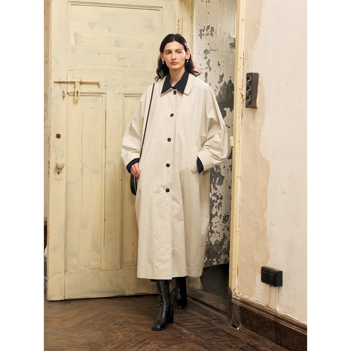 Damen Oversized Trenchcoat Drune