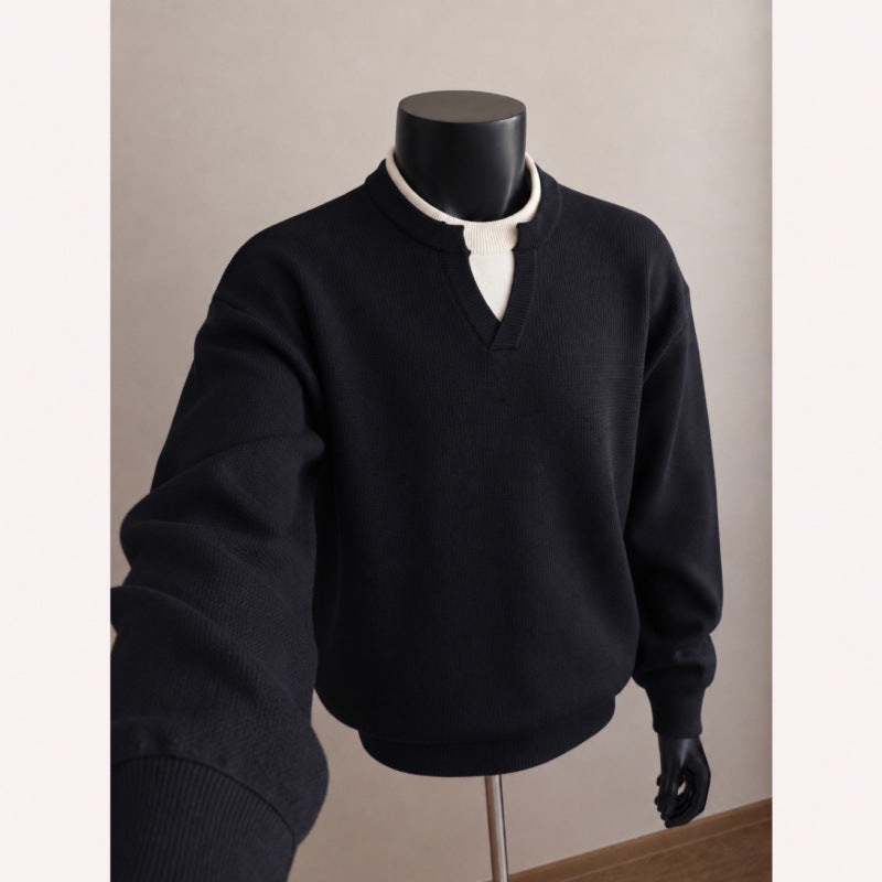 Herren Hochwertiger Strickpullover Drune