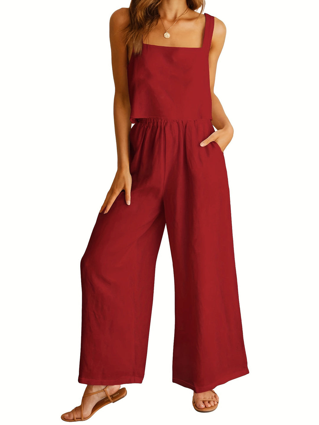 Damen Weitgeschnittene Jumpsuit Drune