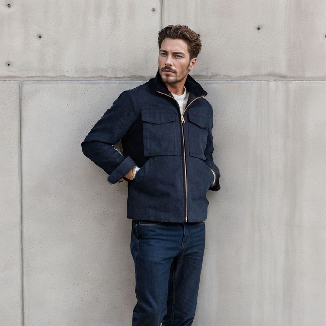 Herren stylische Funktionsjacke im modernen Design mit großzügigen Taschen Drune